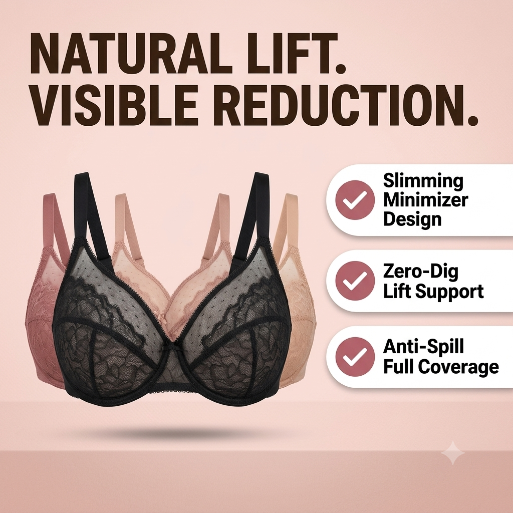 Large French lace bra